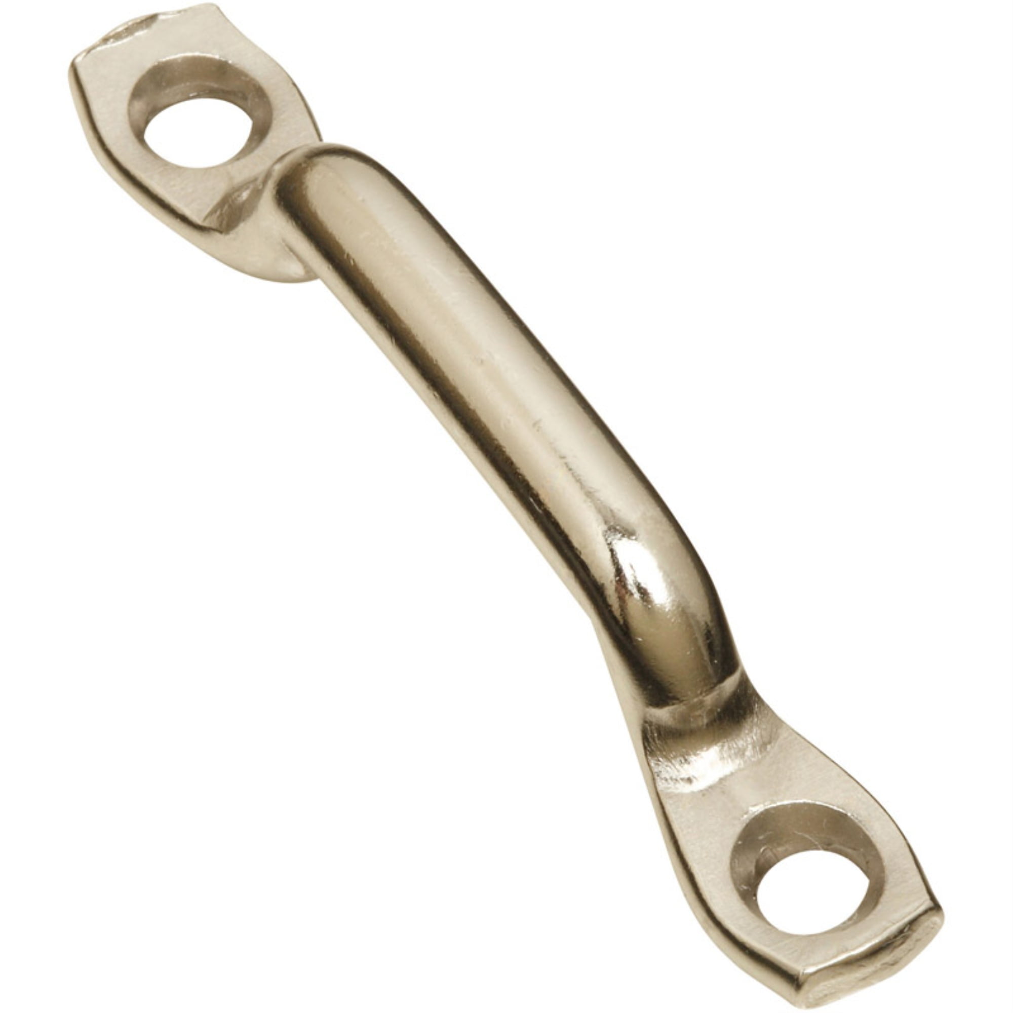 National Hardware Nickel-Plated Steel Strap Loop 95 lb 1 in. L National Hardware Nickel-Plated Steel Strap Loop 95 lb 1 in. L