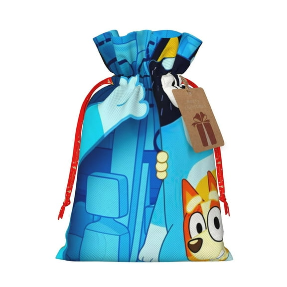 Kowoue Bluey Pattern Gift Bags ,Party Gift Bag, Christmas Goody Bags for Christmas Holidays Party Favors and Presents-Small