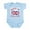 Sky Blue, variant on CafePress - Made In England Infant Bodysuit - Baby Light Bodysuit, Size Newborn - 24 Months