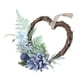 thumbnail image 3 of Corona de flores de primavera, guirnalda de ratán para colgar en la pared, para exteriores, Navidad y ventanas. Azul, 3 of 9