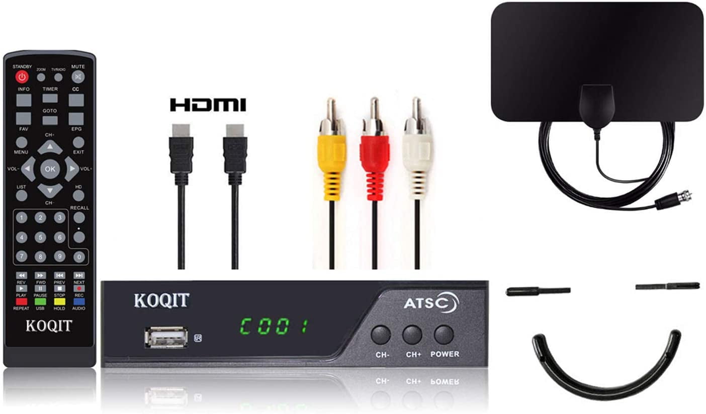 Koqit ATSC Digital Converter Box PVR Recorder for tv DVR OTA Analog