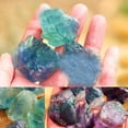 thumbnail image 4 of Crystal & Stone, Amethyst & Crystal, Raw Fluorite Stone 1lb "A" Grade Rainbow Fluorite Rough Crystal - Green Fluorite Rock Used For Driving, Tumbling, Cutting, Gemstone, Polishing, Reiki Crystal Heali, 4 of 5