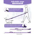 thumbnail image 2 of Correa de manos libres para perros WANFIRE de 1,8 a 2,9 m, reflectante, color morado, 2 of 8