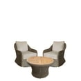 thumbnail image 2 of Padma's Plantation Capri Outdoor Swivel Chair Seminyak Sand in Naturral, 2 of 9