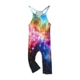 thumbnail image 4 of Odeerbi 5-14 Años Niñas de Verano Traje Estrelado Cielo Camisola Romper Primavera Casual Transpirable Cómodo Trajes Correa Bib Pantalones En General Traje de Juego, 4 of 6