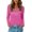 Hot Pink 0811*shirts, variant on Women's Long Sleeved V Neck Graphic T Shirt Trendy Letter Printed Loose Fit Fall Tops Ladies Causal Going out Tunic Tees Hot Pink 01 XL