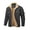 Dark Gray, variant on Men's Winter Sherpa Lined Jacket Warm Trucker Coat Multi Pocket Black L