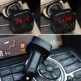 thumbnail image 3 of Adaptador de cargador de coche USB dual 4 en 1 3.1A Voltímetro Celsius Rojo Azul Likrtyny, 3 of 6