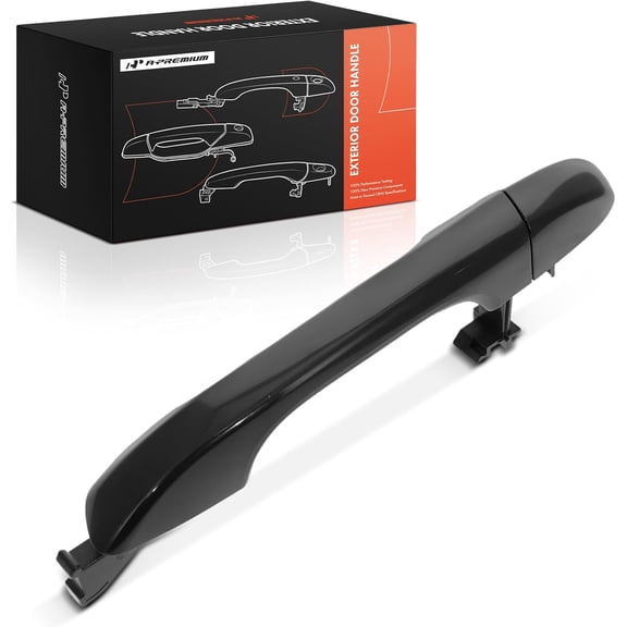 A-Premium Rear Left Driver Side Exterior Door Handle Compatible with Kia Sportage 2017-2022, Smooth Black