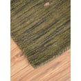thumbnail image 5 of Rugsotic Carpets Hand Knotted Wool Area Rug 5'x8' Green Contemporary Rectangle Indoor Rug for Living Room, Bedroom Antimicrobial L00102, 5 of 8