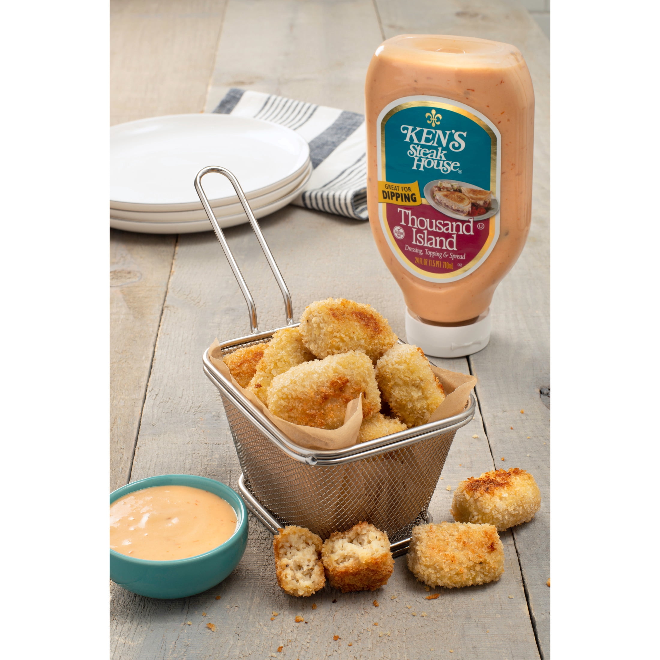 (2 pack) Ken's Steak House® Thousand Island Salad Dressing, Topping & Spread 24 fl oz