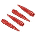 thumbnail image 1 of Tapones de válvula de neumático en forma de picos de Uxcell, tapón de válvula de rueda de automóvil de aleación de aluminio, universal a prueba de polvo, rojo, 60 mm, 1 of 6