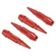 thumbnail image 1 of Tapones de válvula de neumático en forma de picos de Uxcell, tapón de válvula de rueda de automóvil de aleación de aluminio, universal a prueba de polvo, rojo, 60 mm, 1 of 6