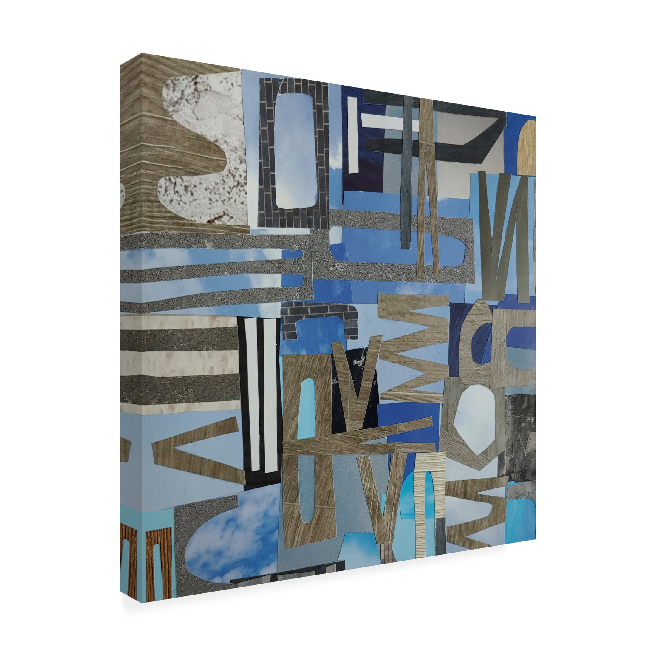 Canvas Wall Art - Coco Good 'Skies Over the Loire Valley I' Wall Art for Living Room, Bedroom, or Office Décor by Trademark Fine Art - 18 x 18 Inches