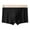 Black, variant on LYEAA Mens Trunk Underwear Cotton Soft Breathable Boxers Solid Plus Comfortable Underpants Elastic Waistband Fashion Support Pouch Briefs No fly Green L