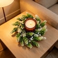 thumbnail image 3 of WWG Candle Ring, Plastic Candle Wreath for Dining Table, 7.87 Inch Diameter, Festive Decoration for Party, Home, Fireplace, Includes 1 Piece, Versatile Candle Holder for Cylindrical Candles, 3 of 6