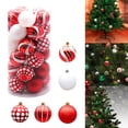 thumbnail image 4 of Bolas de Navidad colgantes Bolas de decoración colgante para tienda Festival de Halloween Decoración de Navidad 30 piezas rojo perfecl Colgantes Bolas, 4 of 7