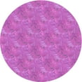 thumbnail image 1 of Ahgly Company Tapis Rond Lavable en Machine Intérieur Transitionnel Néon Rose Violet, 3 Pieds Rond, 1 of 7
