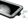 thumbnail image 3 of Gorilla Glass Aluminum Metal iPhone 16e Case - (Silver) Heavy Duty Military Grade Shockproof and Scratch Resistant Protection, Rugged Outdoor Travel, 3 of 5