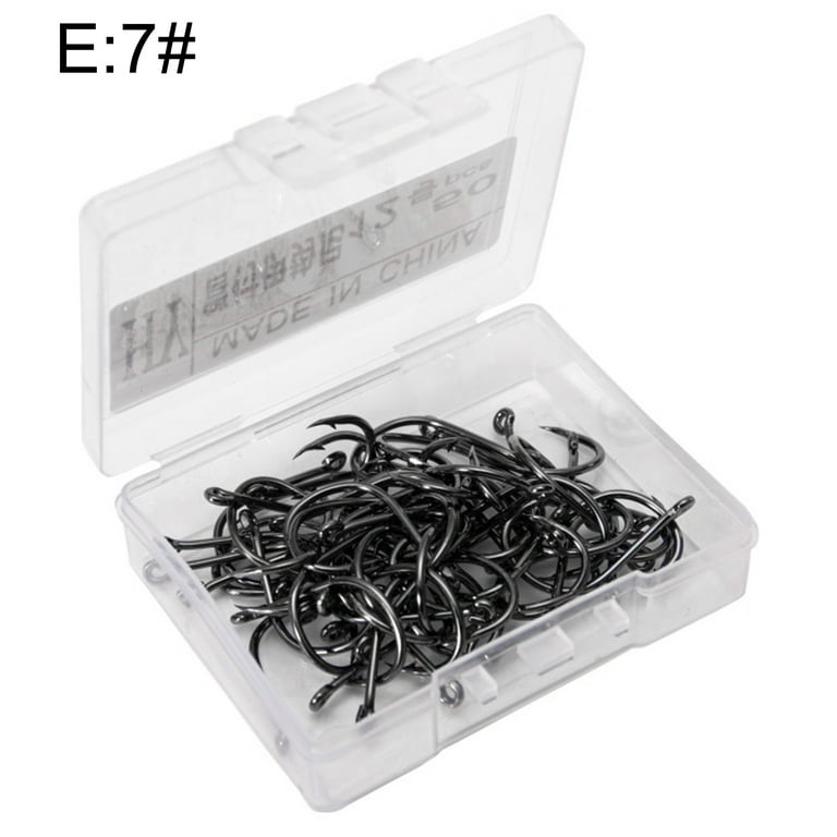 50Pcs/Set Practical Sharp Barb Fishing Hooks Single Head Effective High  Carbon Steel Fishing Jig Hooks for Bass Trout Saltwater Freshwater Fishing  Tackle Accessories - Walmart.com