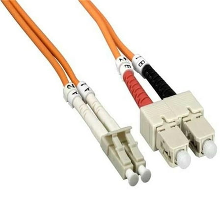 Sanoxy SNX-CBLR-FB103-5215 15 m LC&SC Duplex 62.5-125 Multimode OM1 Fiber Optic Cable - Orange