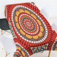 thumbnail image 3 of GUOOL Nappe Rectangulaire Imprimée Numériquement Décor Boho Ronde Rouge Boho Ronde Rouge, 3 of 8