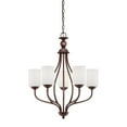 thumbnail image 3 of 3055-RBZ Millennium Lighting Lansing - 5 Light Chandelier-28 Inches Tall and 23 Inches Wide-Rubbed Bronze Finish    -Traditional Installation, 3 of 4