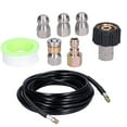 thumbnail image 1 of Manguera de limpieza de desagües Kit de chorro de alcantarillado Boquilla de conector rápido para lavadora a presión Accesorios, 1 of 15