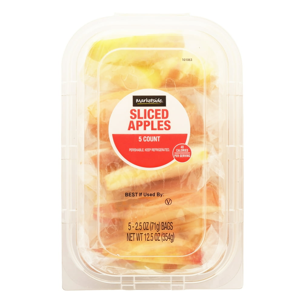 Marketside Sliced Apples, 12.5 oz, 5 Count