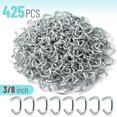 thumbnail image 2 of Mr. Pen- Galvanized Hog Rings, 3/8", 425 Pcs, Hog Rings Upholstery, Hog Rings for Furniture Upholstery, 2 of 9