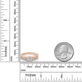 thumbnail image 3 of Gem Stone King 18K Rose Gold Plated Silver Lab Grown Diamond Engagement Ring for Women | 0.89 Cttw | Round 6MM | Gemstone April Birthstone | Size 8, 3 of 5