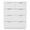 White | 5 Drawers, variant on GZXS Dresser with 6 Drawers, Chest of Drawers, Storage Organizer for Living Room, Bedroom, Hallway, White
