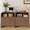 Walnut, variant on 2 Drawers Nightstand Set of 2, Mid Century Modern Bedside Tables With Charging Station, 23.6'' Wide Wood End Table For Bedroom, Curved Profile Design, Walnut