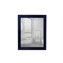 24" WOOD FRAME MIRROR IN BLUE