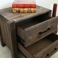 thumbnail image 3 of International Caravan Larry 2-Drawer Side Table-Finish:Rustic Teak Finish,Material:Acacia Wood, 3 of 5