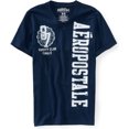 thumbnail image 1 of Aeropostale - Camiseta gráfica para hombre con cuello en V Varsity Club Finals, azul, grande, 1 of 1