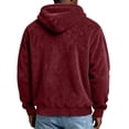 thumbnail image 6 of VBVC Men's Fuzzy Fleece Lightweight Hoodie , Winter Warm Pullover Sweatshirt For Men, S-3XL, 6 of 6