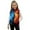 Blue Red Fire Print, variant on Kids Fleece Vest Jacket Boys Full-Zip Pink Rose Horse Vest Girls Sleeveless Stand Collar Jacket for Fall Winter Spring, Soft Puffy Outwear with Pockets Size 2-12