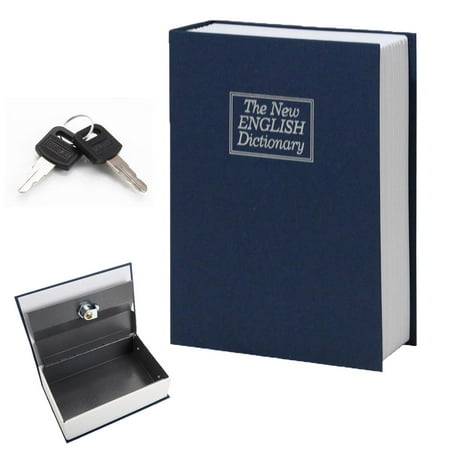 Ktaxon Security Small Dictionary Hidden Secret Diversion Lock Safe Box Book, Blue(7.09 x 4.57 x