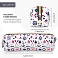 thumbnail image 3 of Fotbe Sailing Marine Travel Estuche para Lápices de Cuero con Estampado, Estuche con Cremallera Resistente, Organizador Compacto y Elegante para Papelería, 3 of 7