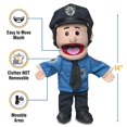 thumbnail image 3 of 14"" Policeman Peach Male Hand Puppet, 3 of 6