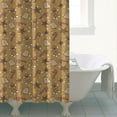 thumbnail image 4 of Brown Christmas Pattern Shower Curtain 72"x72" ,Bathroom Decorative Shower Curtains Set with 12 Hooks,Modern Waterproof Washable Shower Curtain, 4 of 6