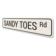 thumbnail image 4 of Sandy Toes Road Novelty Decor, Metal Wall Sign - 4x18 Inches, 4 of 4