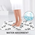 thumbnail image 6 of Bathroom Rugs Sets 3 Piece - Sketch Cool Goat Black White Absorbent Non Slip Bath Mats, U-Shape Toilet Lid Cover, Contour Mat, Soft Washable Shower Mats Bath Rug Mat for Bathroom Tub Toilet, 6 of 7