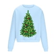thumbnail image 3 of Sudadera sin capucha para hombre, cuello redondo, deportiva, con estampado de árbol de Navidad, sudadera con capucha, jersey de manga larga, blusa de poliéster para hombre, 3 of 4