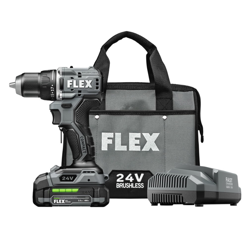 Flex Flex 1/2" 2 Speed Compact Drill Driver Kit