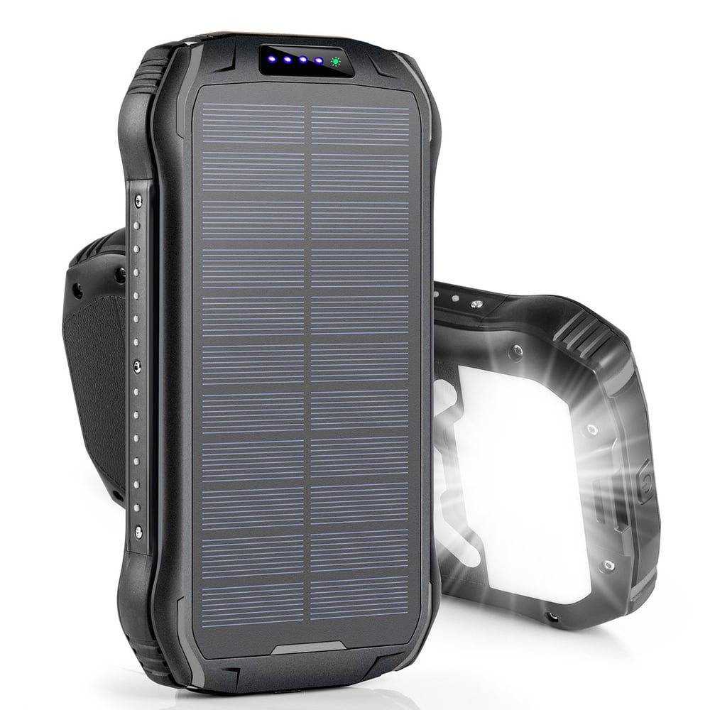 solar charger 26800mah riapow solar power bank