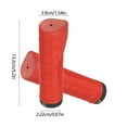 thumbnail image 3 of Popular Picks,Ergonomic Bike Handle Cover, Slip-Resistant Rubber Grip, Soft Tread Comfort, Universal 22.2mm Fit, For Folding Bikes, Easy Install, Durable Rubber, Office/Travel Ready | Rubber, Red, 3 of 9