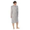 thumbnail image 3 of Aria Women's Knit Velour Long Sleeve Square Neck Nightgown with Pockets, Sizes S to 5X, 3 of 6