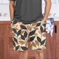 thumbnail image 7 of joogoo Mens Swim Trunks Leaves Beach Shorts Drawstring Elastic Waist Swimwear Bathing Suits S, 7 of 7